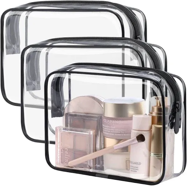 Packism Clear Makeup Bag TSA Approved Toiletry Bag Size