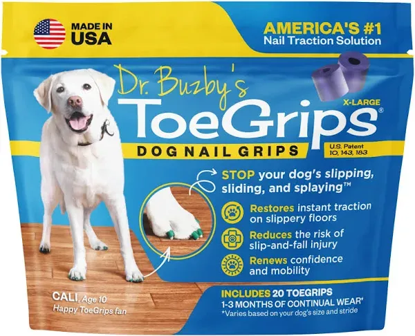 Dr. Buzby&#x27;s ToeGrips® For Dogs- Size Medium