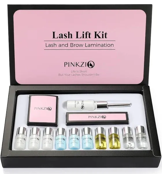 Lash Lift Kit Eyelash Perm Kit, Professional Eyelash Lash Curling, Semi-Permanent Curling Perming Suitable For Salon, Pink