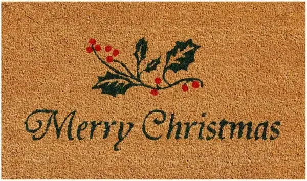 Calloway Mills Christmas Holly Doormat