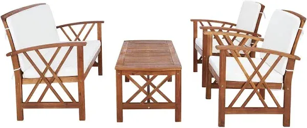 Safavieh FONTANA 4 PC OUTDOOR SET