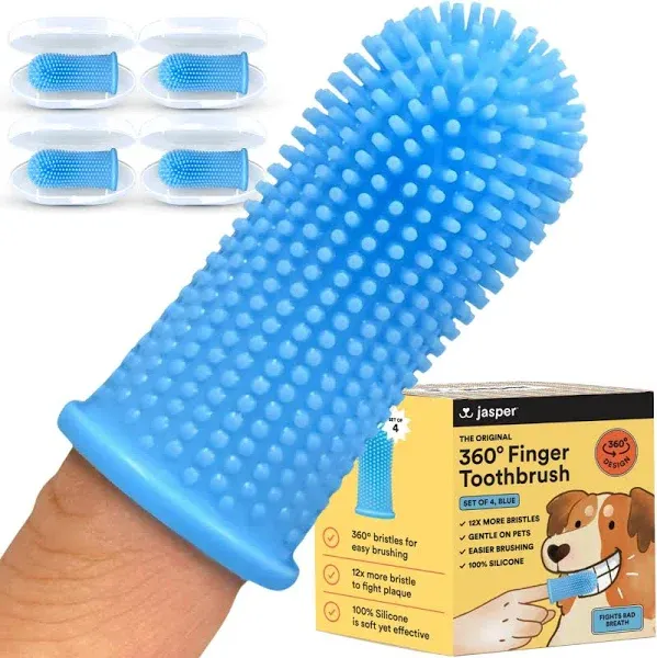 Jasper 360o Dog Finger Toothbrush