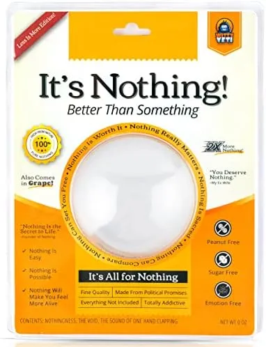 Witty Yeti Super Funny The Gift of Nothing Gag Gift