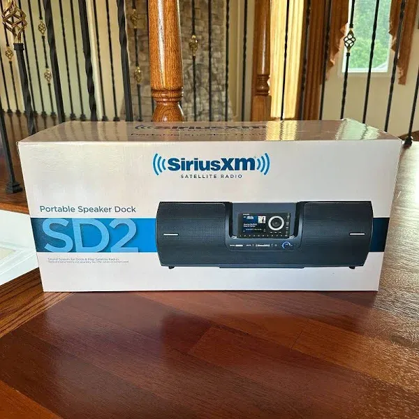 SiriusXM SD2 Portable Speaker Dock - Brand New / Unopened!