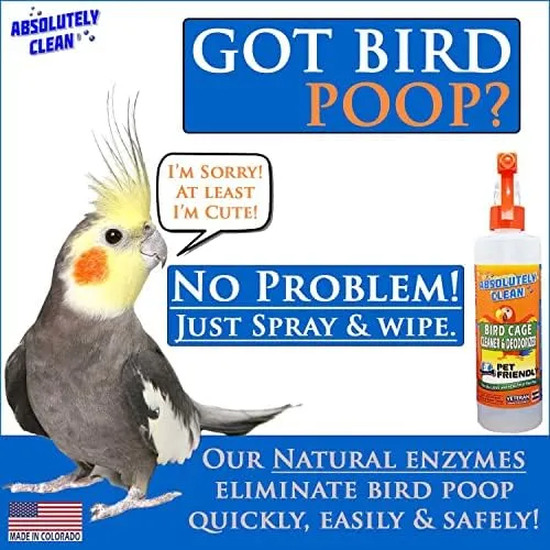 Amazing Bird Cage Cleaner and Deodorizer - Just 1 Count (Pack of 1) 