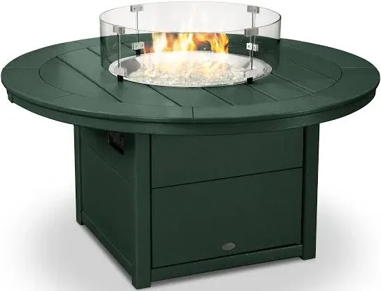 POLYWOOD 48" Round Fire Pit Table