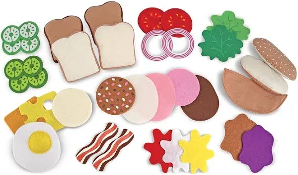 Felt Food Sandwich Play Food Set (33 pcs) Melissa &amp; Doug  13954