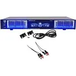 Rockville Req20 19" Pro Rack Mount Dual 10-Band Graphic Equalizer Eq+vu Meters