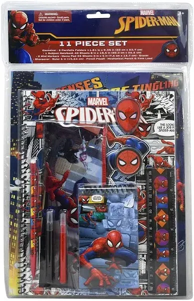 Innovative Designs Marvel Spider-Man 11 Piece School Supplies Set Unopened