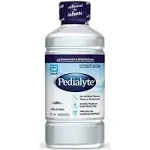 Pedialyte Electrolyte Solution, Hydration Drink, Unflavored, 1 Liter, 4 Count