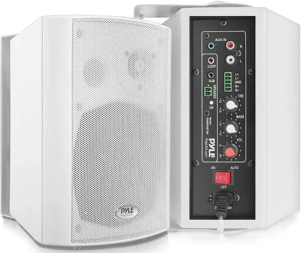 Pyle pdwr53btwt Wall Mount Wireless Bluetooth Home Speaker System