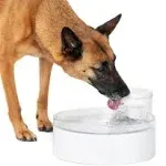 PetSafe Outlast Pumpless Cat Water Fountain, White, 128-oz