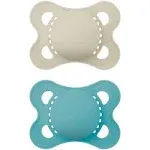 MAM Original Matte Pacifier, 0-6 Months, Boy, 2 Pack