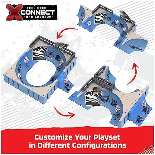 TECH DECK, Daewon Mega Bowl, X-Connect Park Creator, Customizable and Buildable