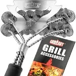 GRILLART Grill Brush Bristle Free & Scraper - Safe BBQ Brush for Grill - Non Wir