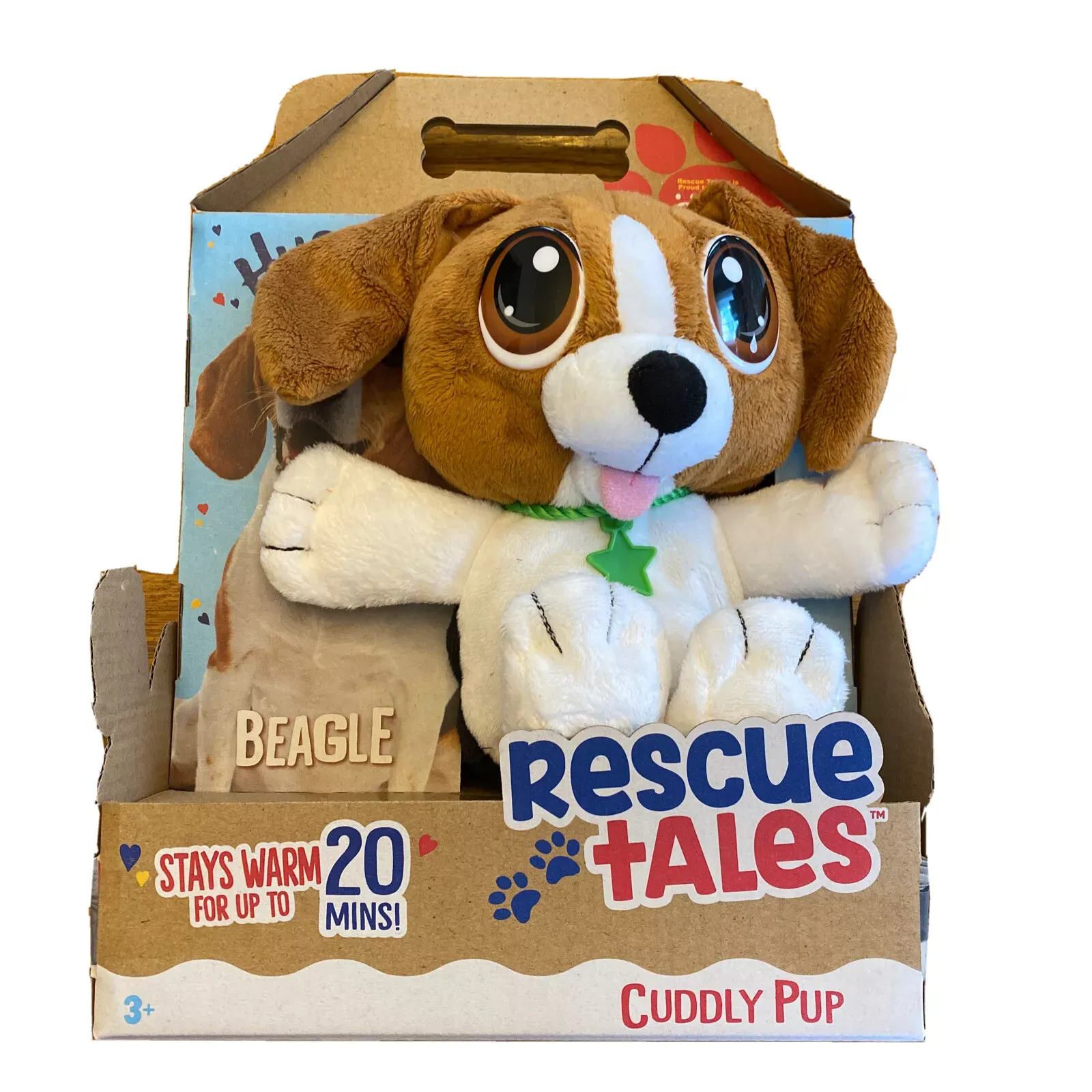 Little Tikes Rescue Tales Cuddly Pup Dog Beagle Plush Stuffed Toy Microwavable