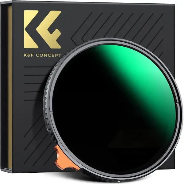 K&F Concept Variable ND Filter ND2 ND400 High Definition Nano X Adjustable Fader Neutral Density Lens Filters