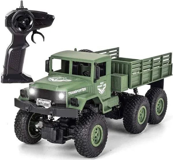 50 Minutes Playing Time RC Military Truck Off-Road Remote Control Car