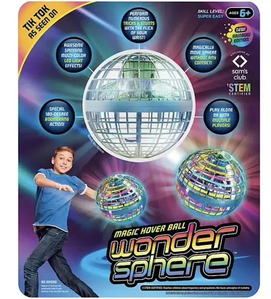 ✨Wonder Sphere Magic Hover Ball Rainbow Edition with LED Lights ✨