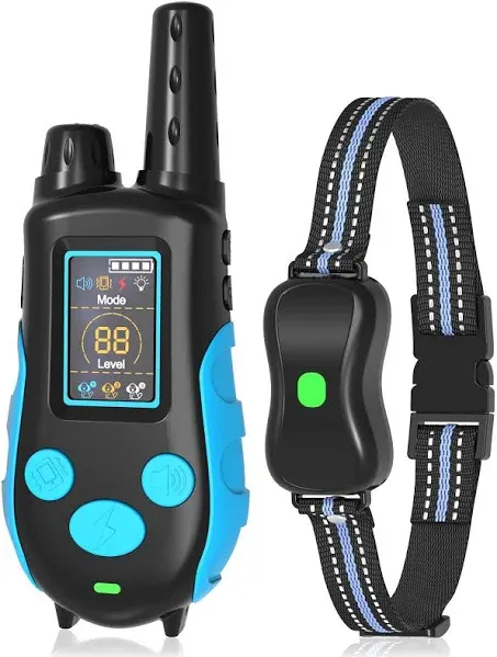 GOOGEES Dog Shock Collar,Dog Training Collar,Ipx7 Waterproof Dog Training Collar with Remote,3 Training Modes, Beep, Vibrate and Safety Shock Modes