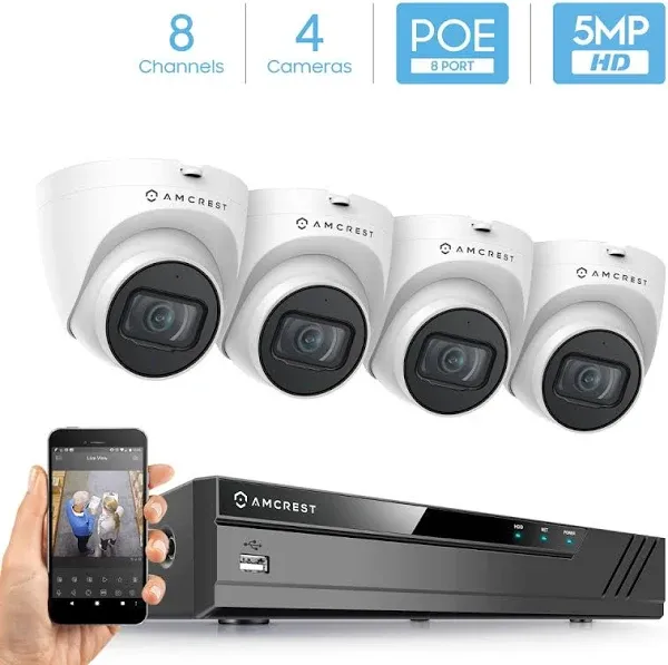 Amcrest 5MP Security Camera System