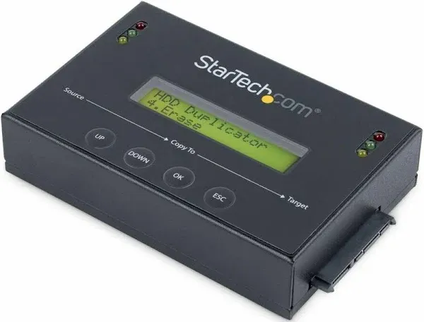 StarTech.com Standalone 2.5 / 3.5" SATA Hard Drive Duplicator & Eraser