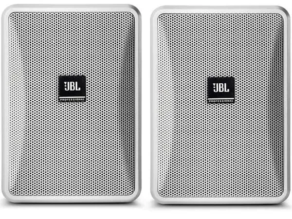 JBL Control 23-1L High-Output Indoor/Outdoor Background/Foreground Speaker (Pair, White)