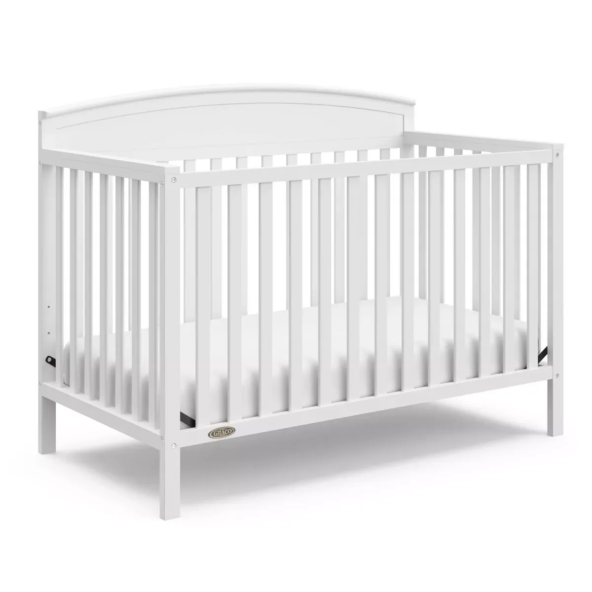 Graco Benton 5 in 1 Crib with Premium Foam Crib and Toddler Mattress - White