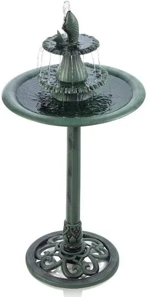 Alpine Corporation 40" Tiered Pedestal Fountain