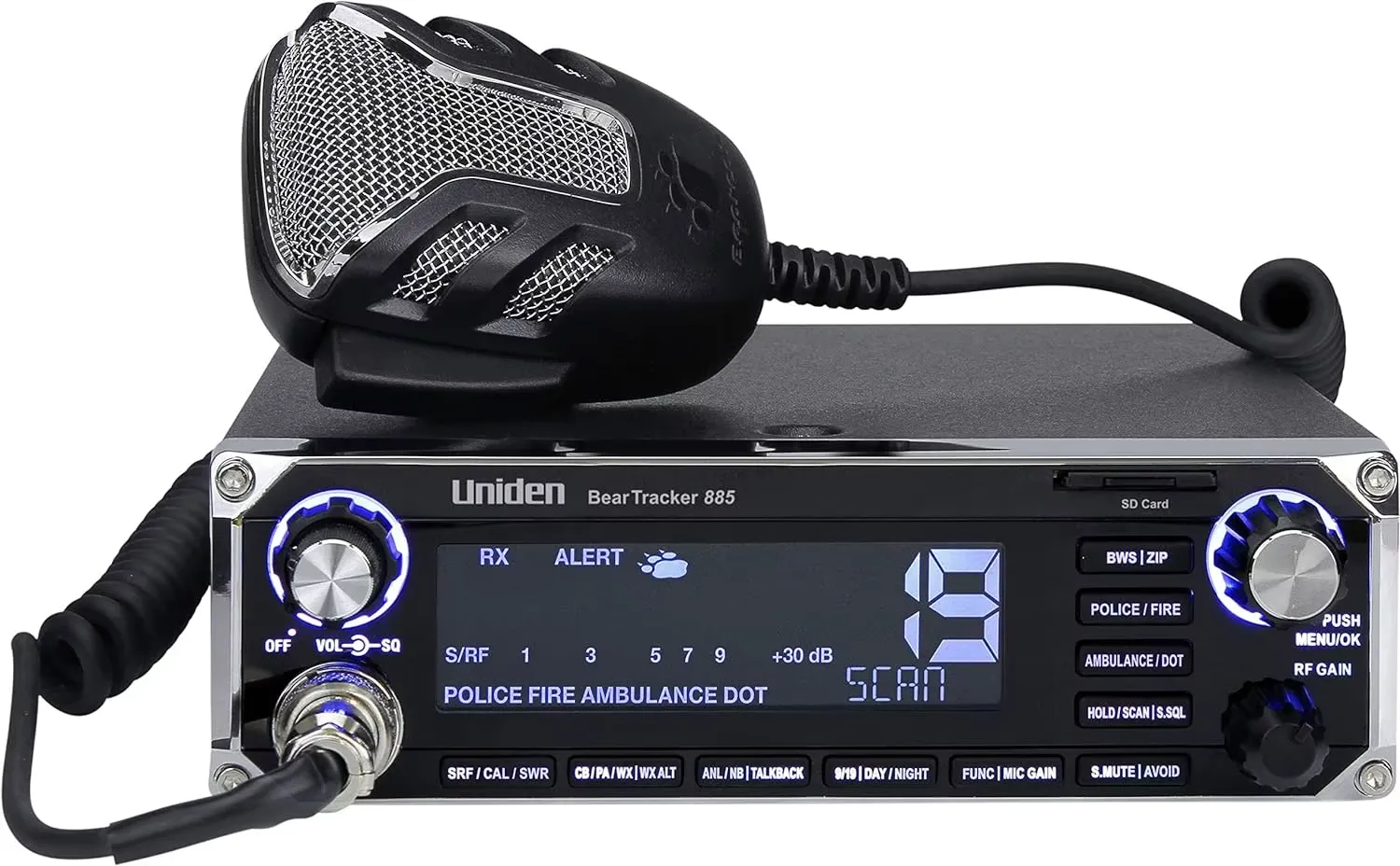 Uniden Beartracker 885 Hybrid CB Radio/Digital Scanner