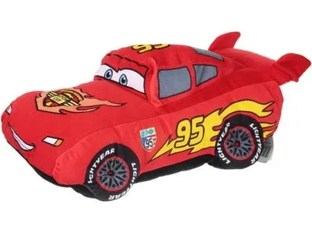 Disney Pixar Cars Plush 16” Stuffed Lightning Mcqueen Red Pillow Piston Cup