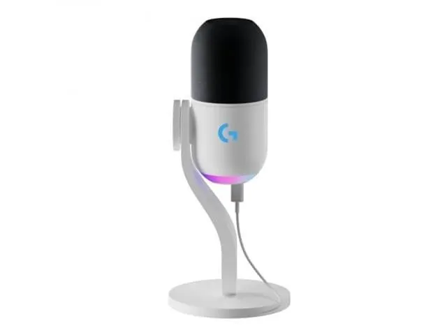 Logitech G Yeti GX Dynamic RGB Gaming Microphone with LIGHTSYNC, USB Mic for Streaming, Supercardioid, USB Plug and Play for PC/Mac - Off White