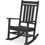 Polywood Black Estate Rocking Chair