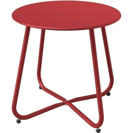 Outdoor Weather-Resistant Round Side Table