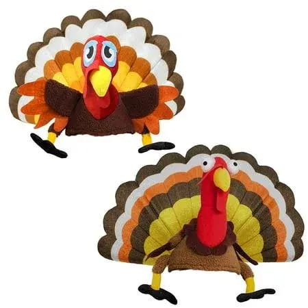 Spooktacular Creations 2 Pack Thanksgiving Turkey Hats