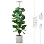 Plant Grow Light,yadoker LED Growing Light Full Spectrum for Indoor Plants,Height Adjustable, Automatic Timer, 5V Low Safe Voltage,Idea for Large