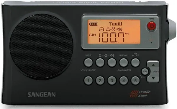 Sangean AM/FM Weather Alert Portable Radio