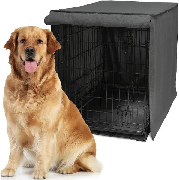 Friends Forever Friends Forever Dog Crate Cover for Dog Cage - Dark Grey - S - PET63CC6031