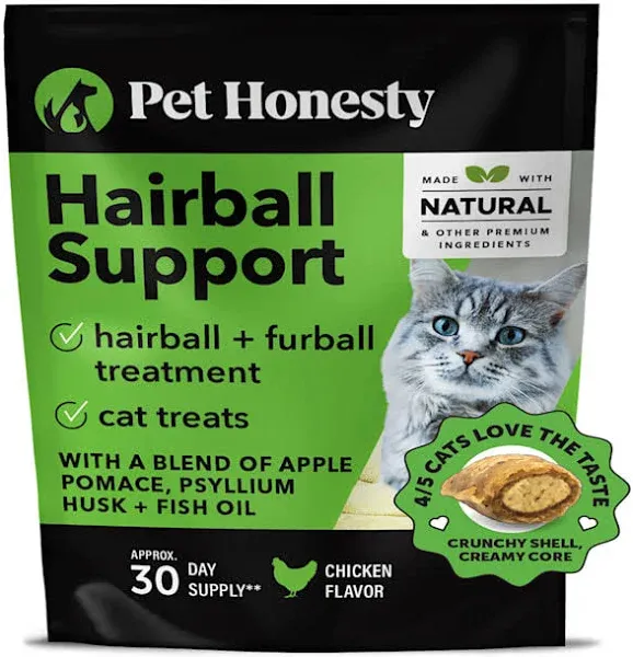 Pet Honesty Hairball Support Chicken Cat Supplement