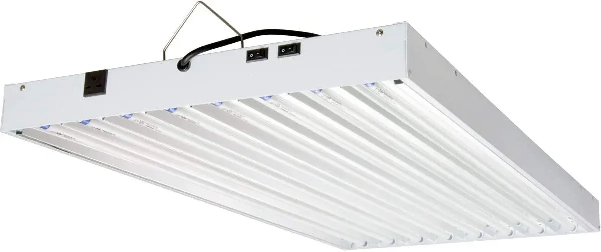 Agrobrite T5 432W 4' 8-Tube Fixture with Lamps, 240V