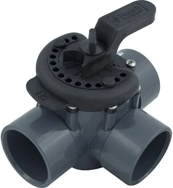 Pentair 263028 Pool 3-Way Plumbing PVC No Lube Diverter Valves