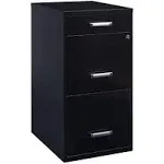 Space Solutions 20225 Vertical File Cabinet, Black