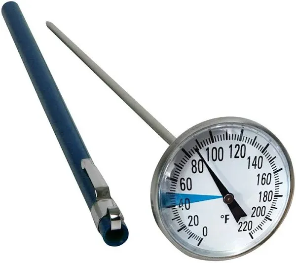 Stainless Steel Soil Thermometer by Smart Choice| 127mm Stem, Easy-to-Read 1....