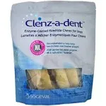 Clenz-A-Dent Rawhide Chews Extra Large for Dogs Over 51 lbs. - 15 Chews