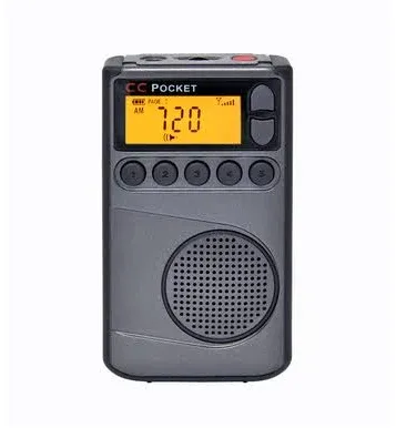 C. Crane CC Pocket AM FM and NOAA Weather Radio with Clock and Sleep Timer