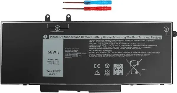 3HWPP Laptop Battery for Dell Latitude 5401 5410 5411 5501 Precision 3541 3551