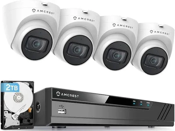 5mp Poe Security Camera System Outdoor 8ch Poe Nvr 4pcs 5mp Turret Poe Cameras I