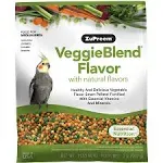 ZuPreem VeggieBlend with Natural Flavor Pelleted Bird Food for Medium Birds 1 Each/2 lb by ZuPreem