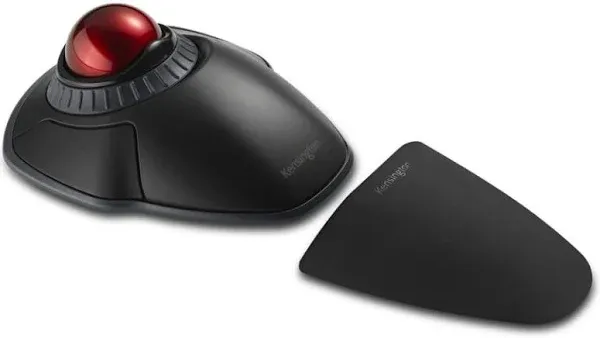 Kensington Orbit Wireless Trackball with Scroll Ring - Space Gray (K72675WW),Black/Grey