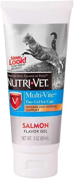 Nutri-Vet Multi-Vite Salmon Paw-Gel for Cats 3-oz